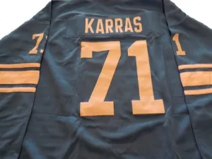 Alex Karras Detroit Lions Long Sleeve Throwback Football Jersey