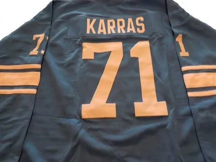 Alex Karras Detroit Lions Long Sleeve Throwback Football Jersey