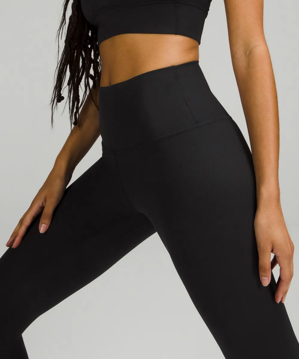 Align High Rise Ribbed Leggings, Lululemon, Black