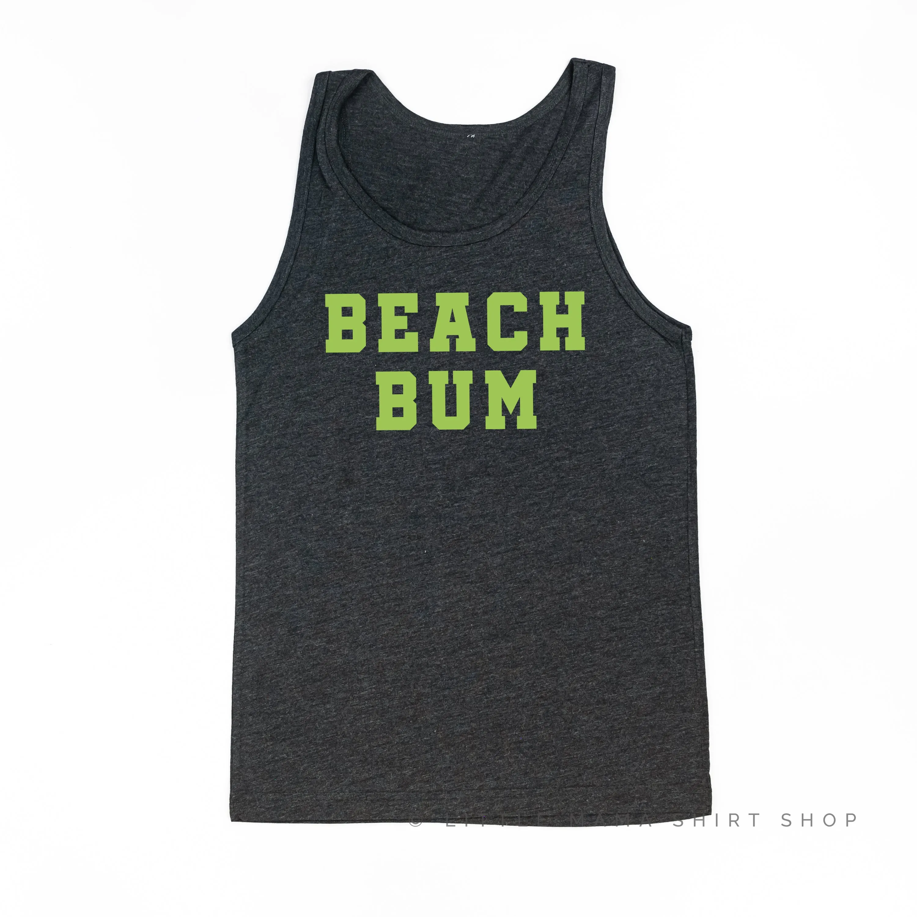 BEACH BUM DESIGN FRONT / OCEAN SUNSET BACK  - Unisex Jersey Tank