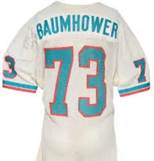 Bob Baumhower Miami Dolphins Throwback Football Jersey