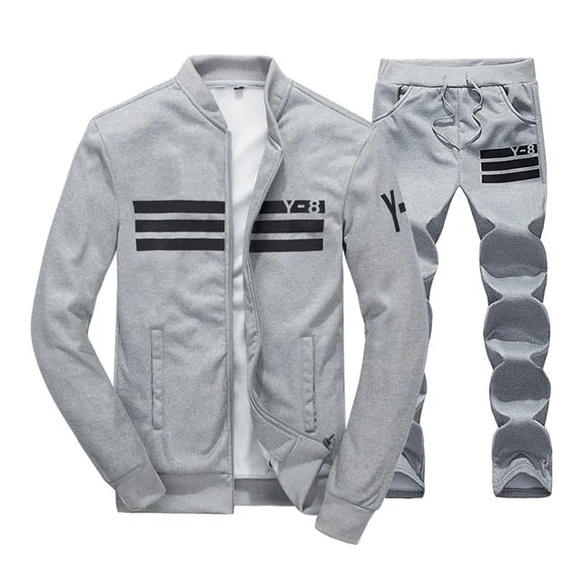BOLUBAO 2020 New Autumn Men Set Quality Fleece Sweatshirt   Pants Male Tracksuit Sporting Sweat Suits Mens Sportswear Sets