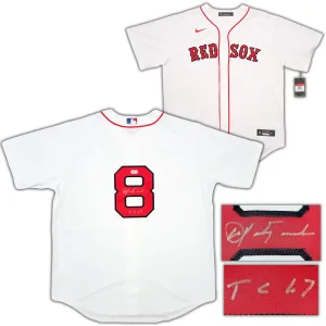 Boston Red Sox Carl Yastrzemski Autographed White Nike Jersey Size L "TC 67" Beckett BAS Stock #203884