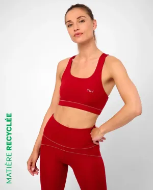 Brassière de yoga rouge BANDHA
