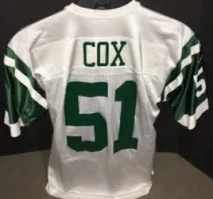 Brian Cox New York Jets Throwback Football Jersey