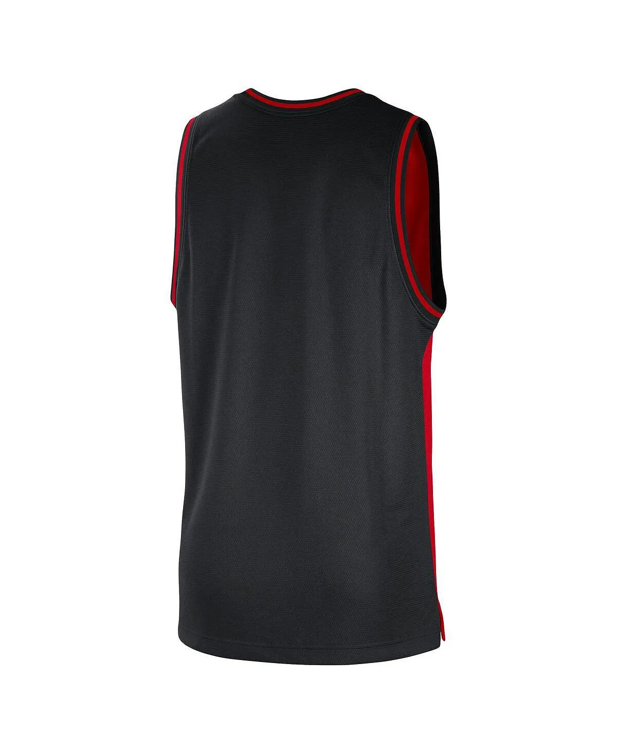 Chicago Bulls Courtside Versus Force Split DNA Performance Nike Men's Red/Black Mesh Jersey