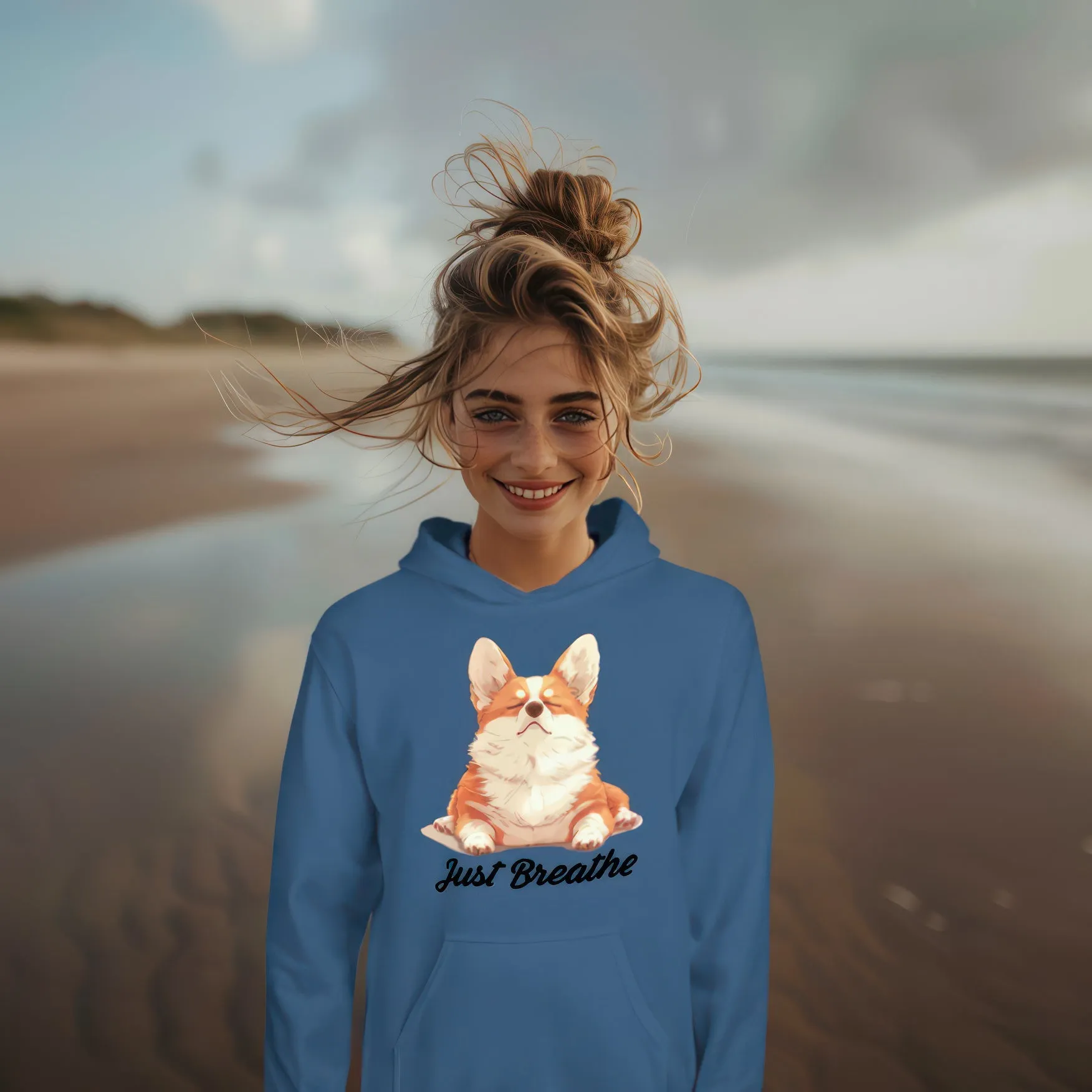 Corgi yoga hoodie - cute and comfy corgi yogi