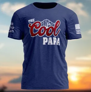 Custom Papa, The Cool Papa, Father's Day Gifts For Grandpa, Dad T-Shirt