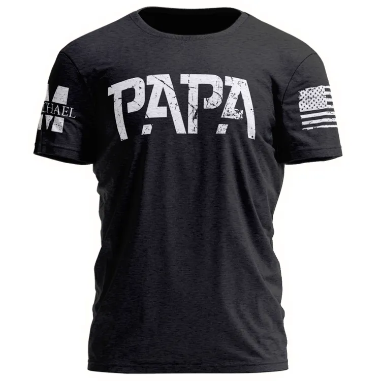 Customized Nickname Vintage Men's, Cool Shirt for Papa, Gift Papa Shirt