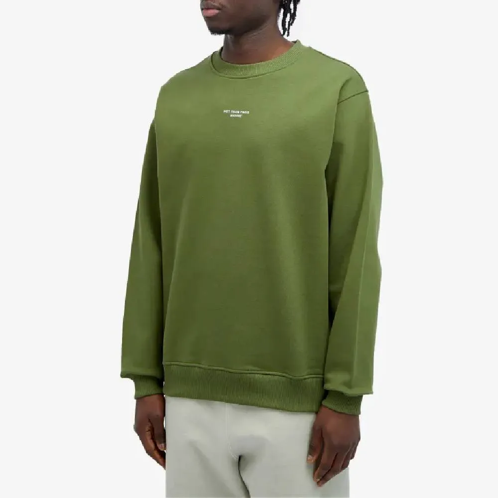 De Monsieur Not From Paris Madame Crew sweatshirt, dark green