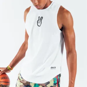 Deuce Athletic Cut Off | White