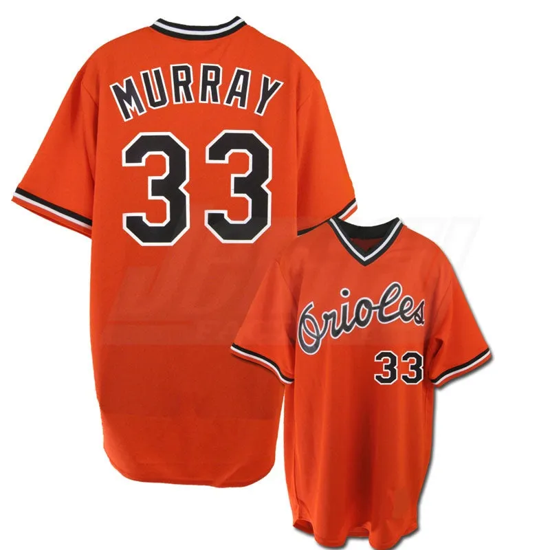 Eddie Murray Orange Baltimore Orioles  Throwback Jersey