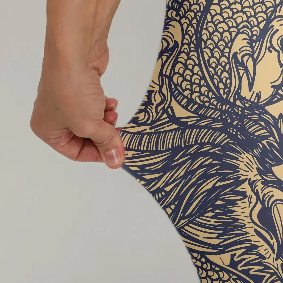 Flower Chinese Dragon Leggings
