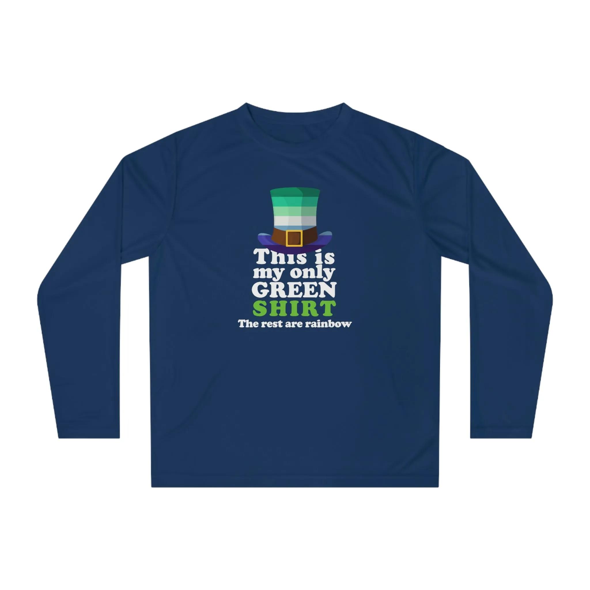 Gay Flag Unisex Performance Long Sleeve Shirt - My Only Green Shirt