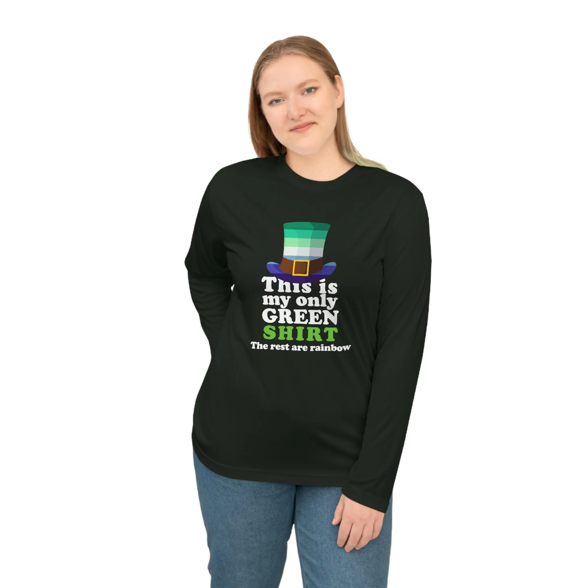 Gay Flag Unisex Performance Long Sleeve Shirt - My Only Green Shirt
