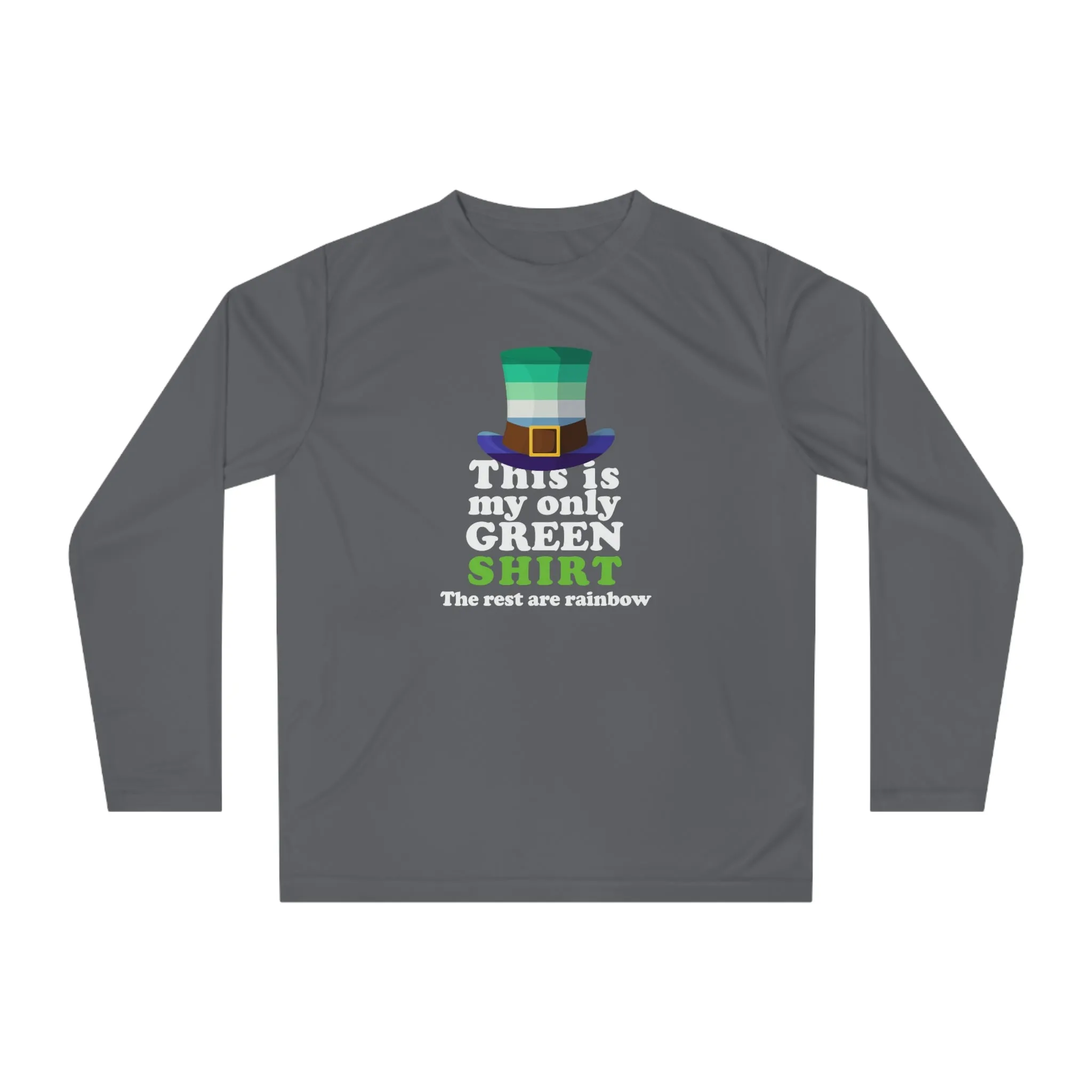 Gay Flag Unisex Performance Long Sleeve Shirt - My Only Green Shirt