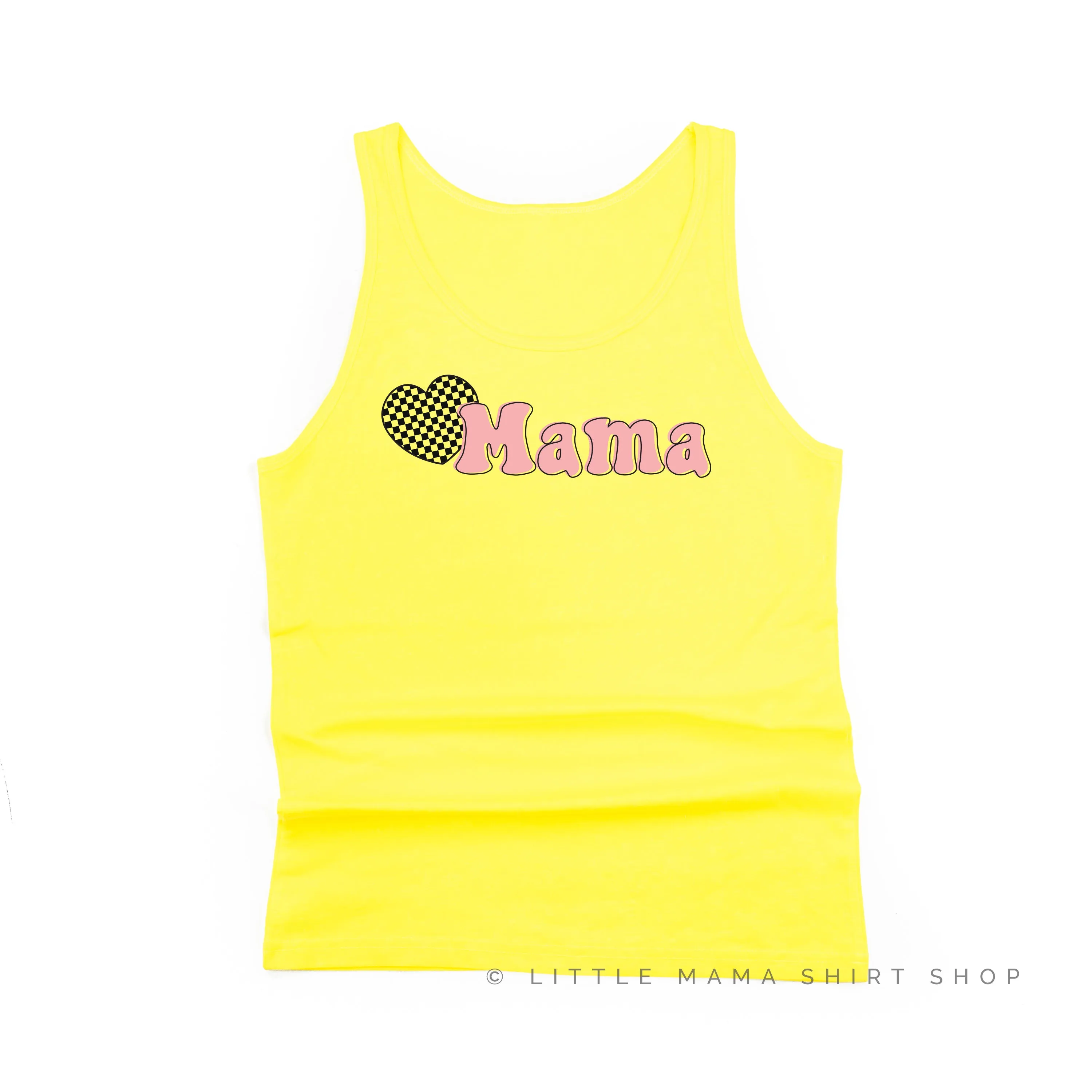 HEART CHECKERS - MAMA - Unisex Jersey Tank