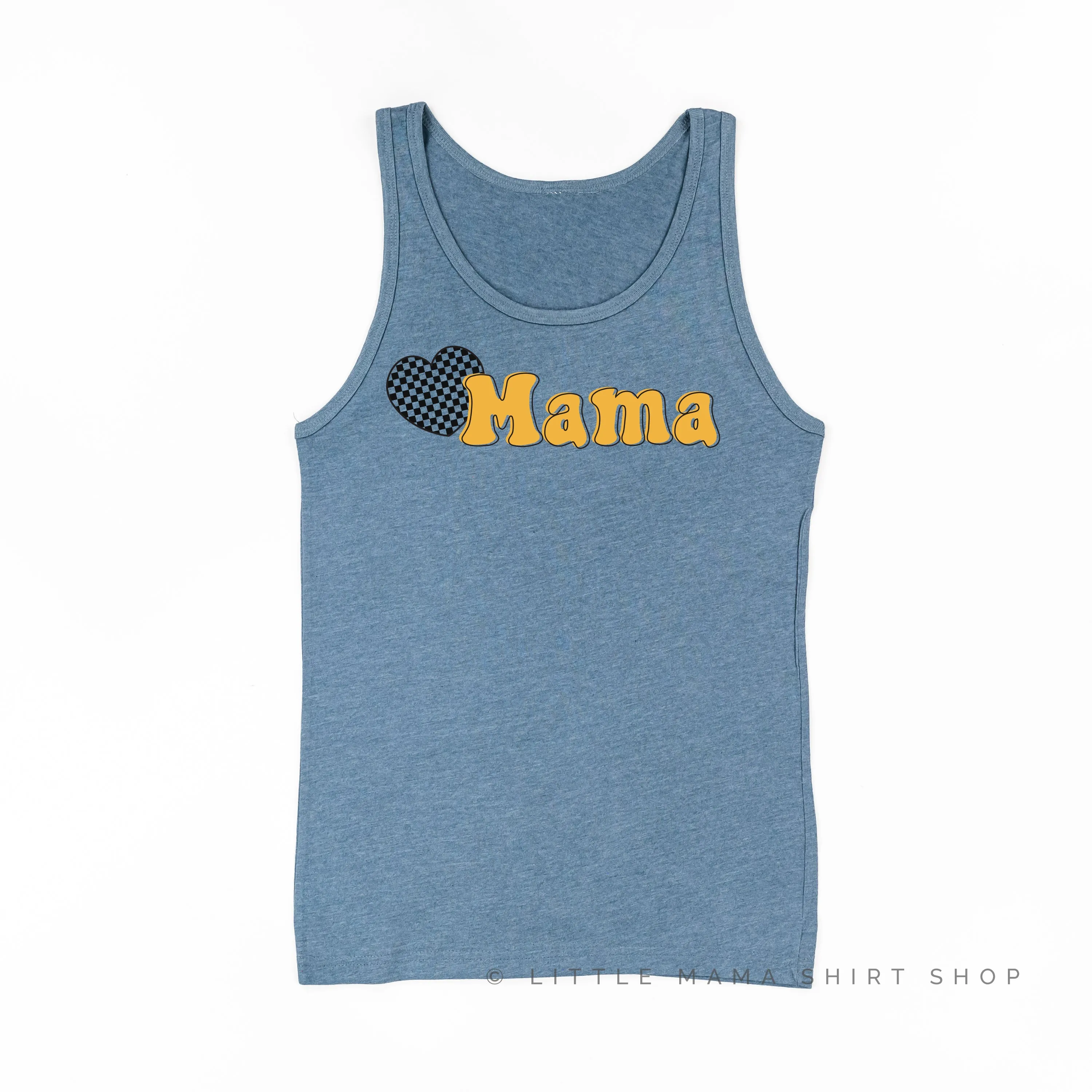 HEART CHECKERS - MAMA - Unisex Jersey Tank