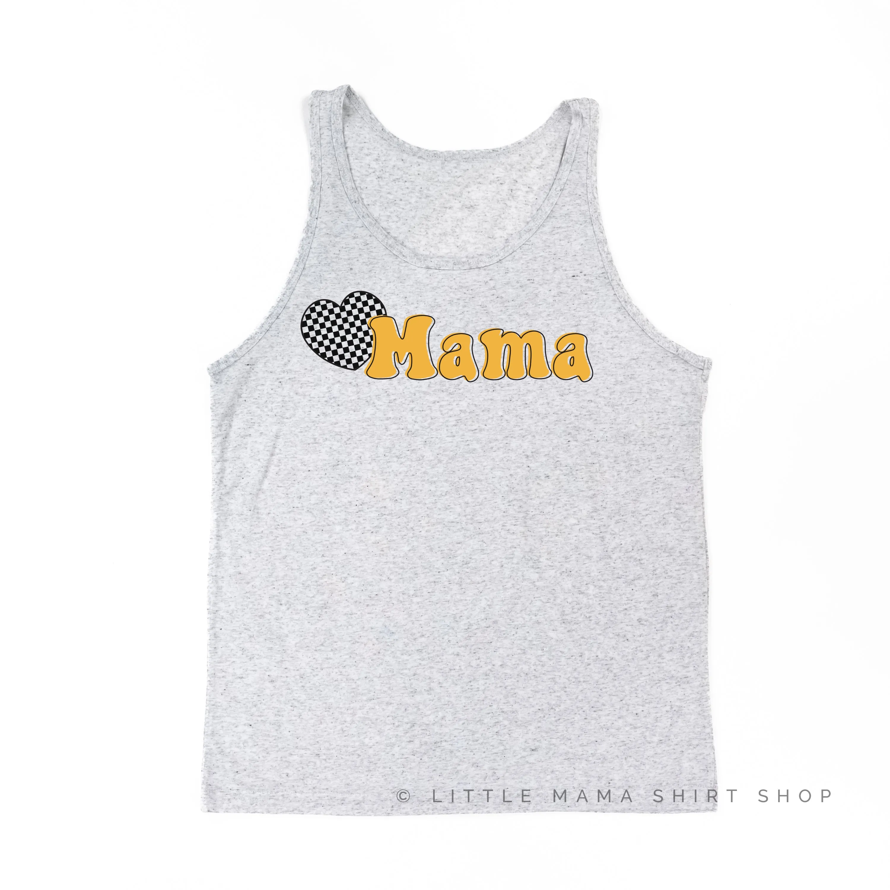 HEART CHECKERS - MAMA - Unisex Jersey Tank