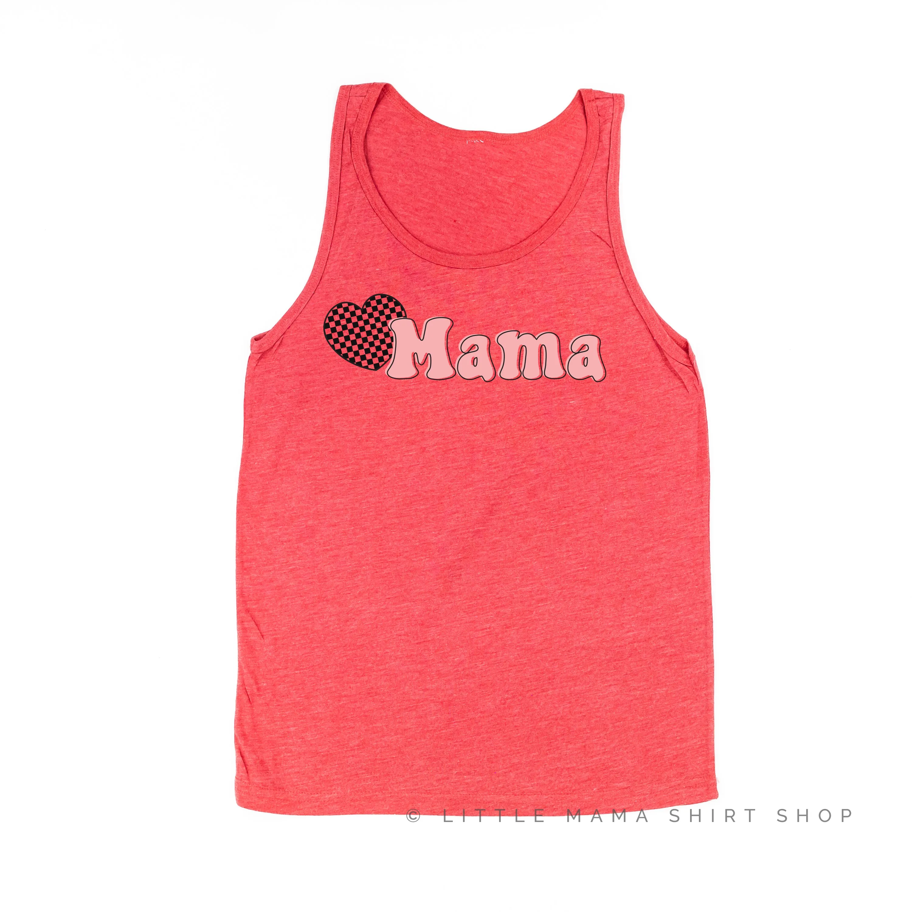 HEART CHECKERS - MAMA - Unisex Jersey Tank