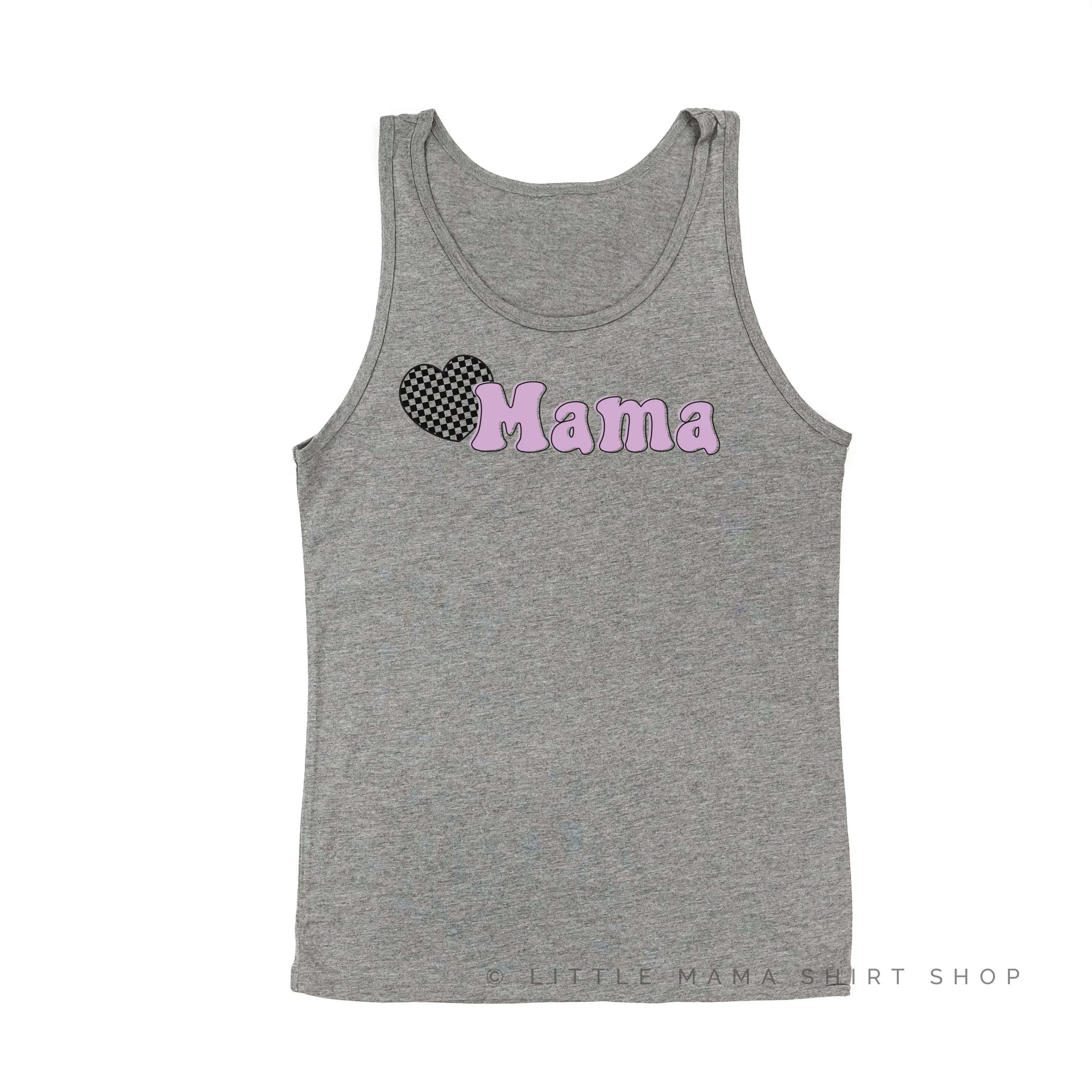 HEART CHECKERS - MAMA - Unisex Jersey Tank