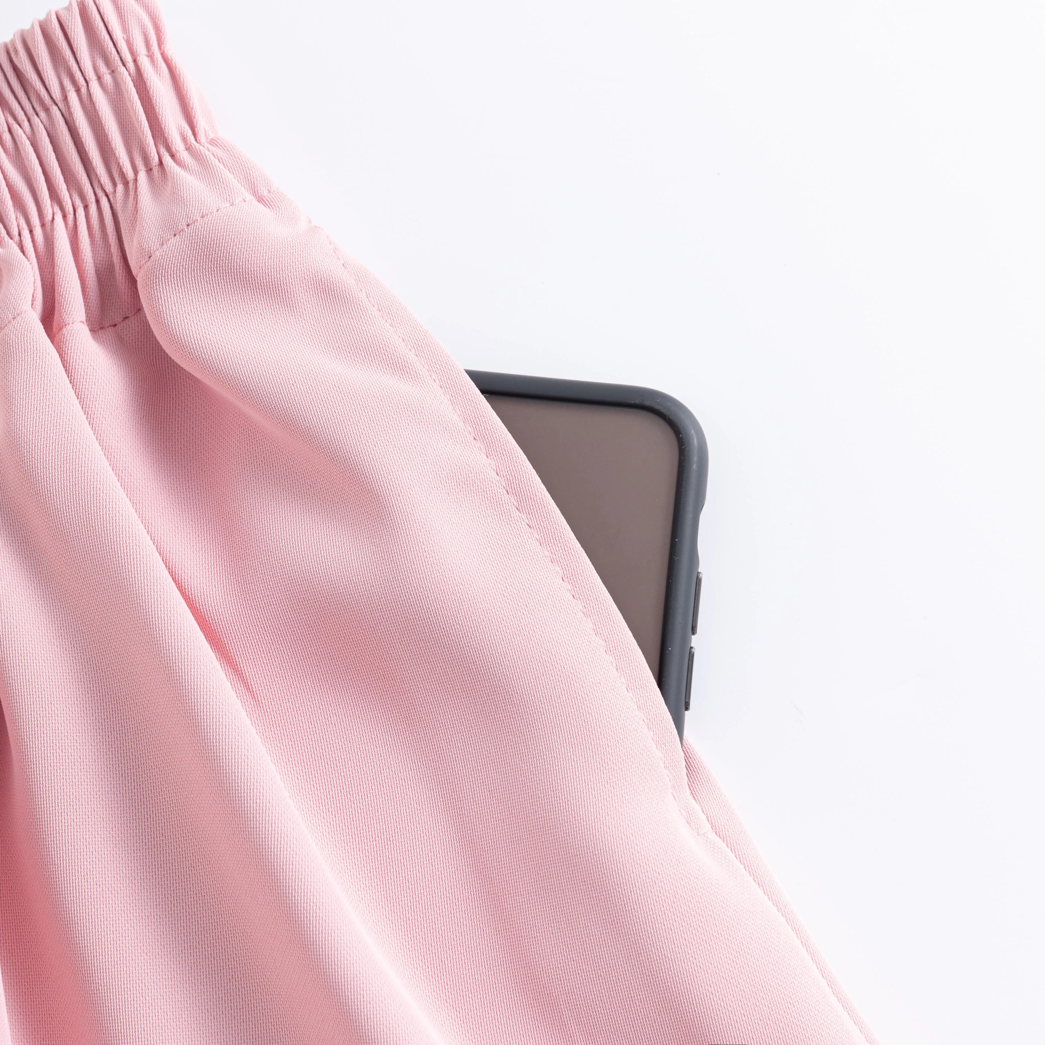 High-Waisted Draping Wide-Leg A-Line Loose-Fit Silky Shorts