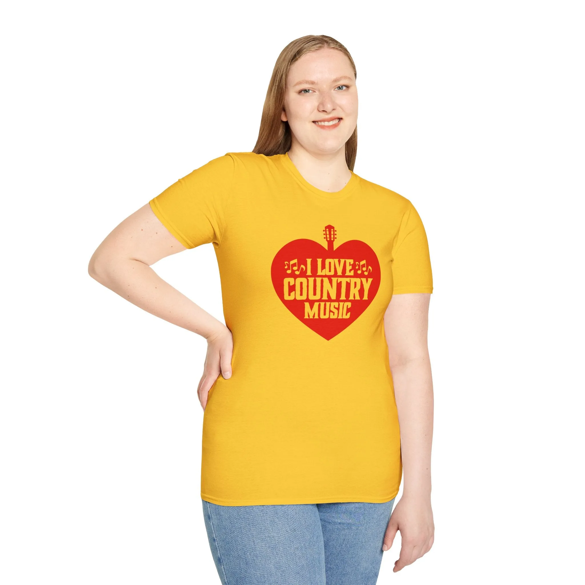 I Love Country Music Unisex Softstyle T-Shirt