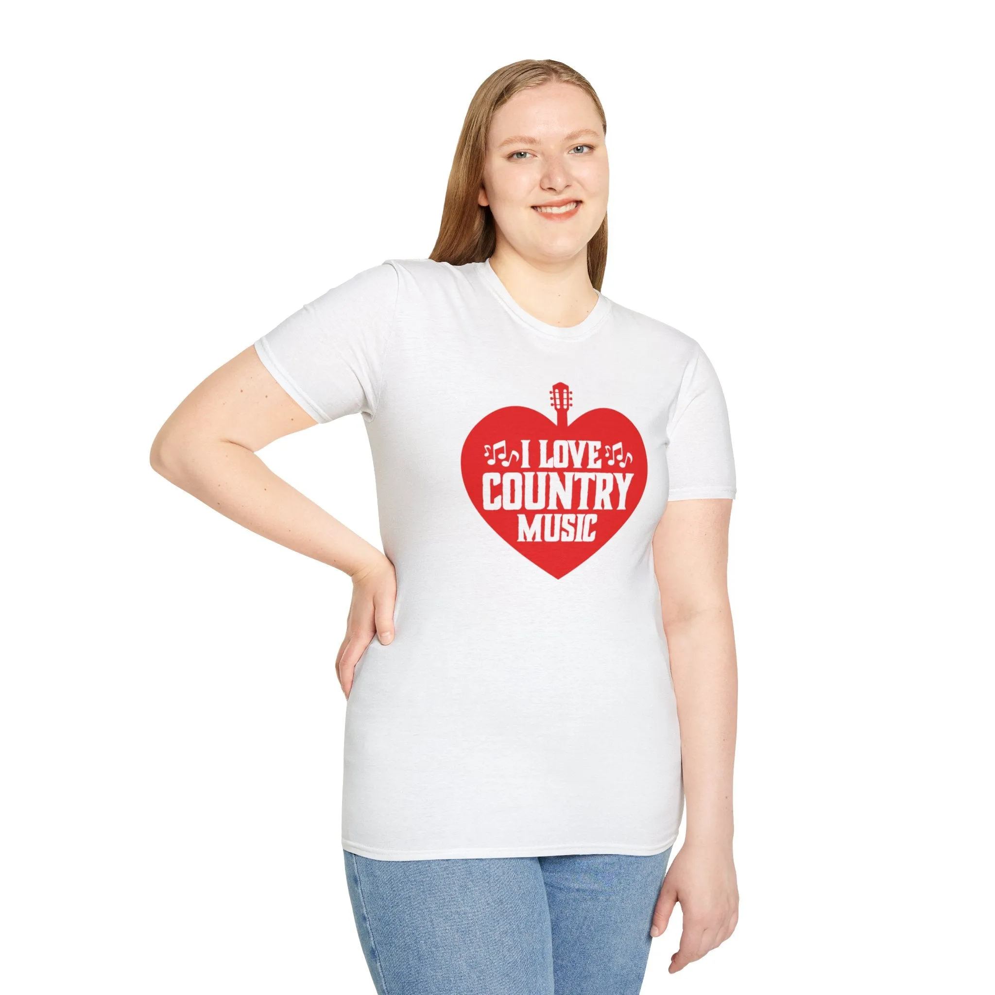 I Love Country Music Unisex Softstyle T-Shirt