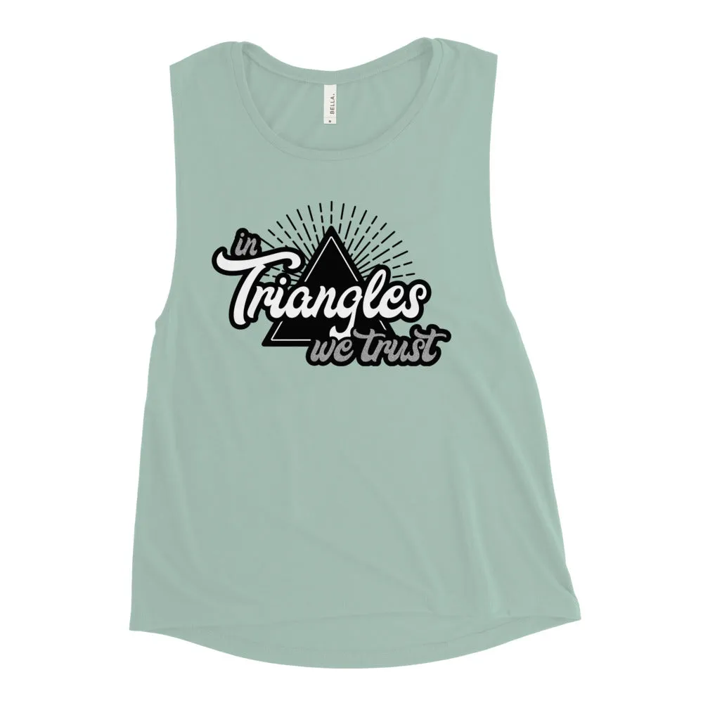 In Triangles We Trust Ladies’ Muscle Tank