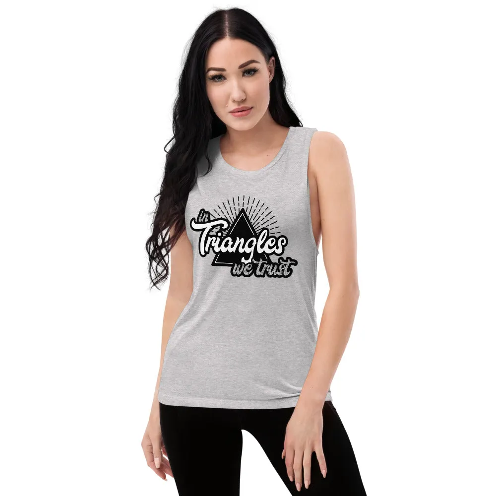 In Triangles We Trust Ladies’ Muscle Tank