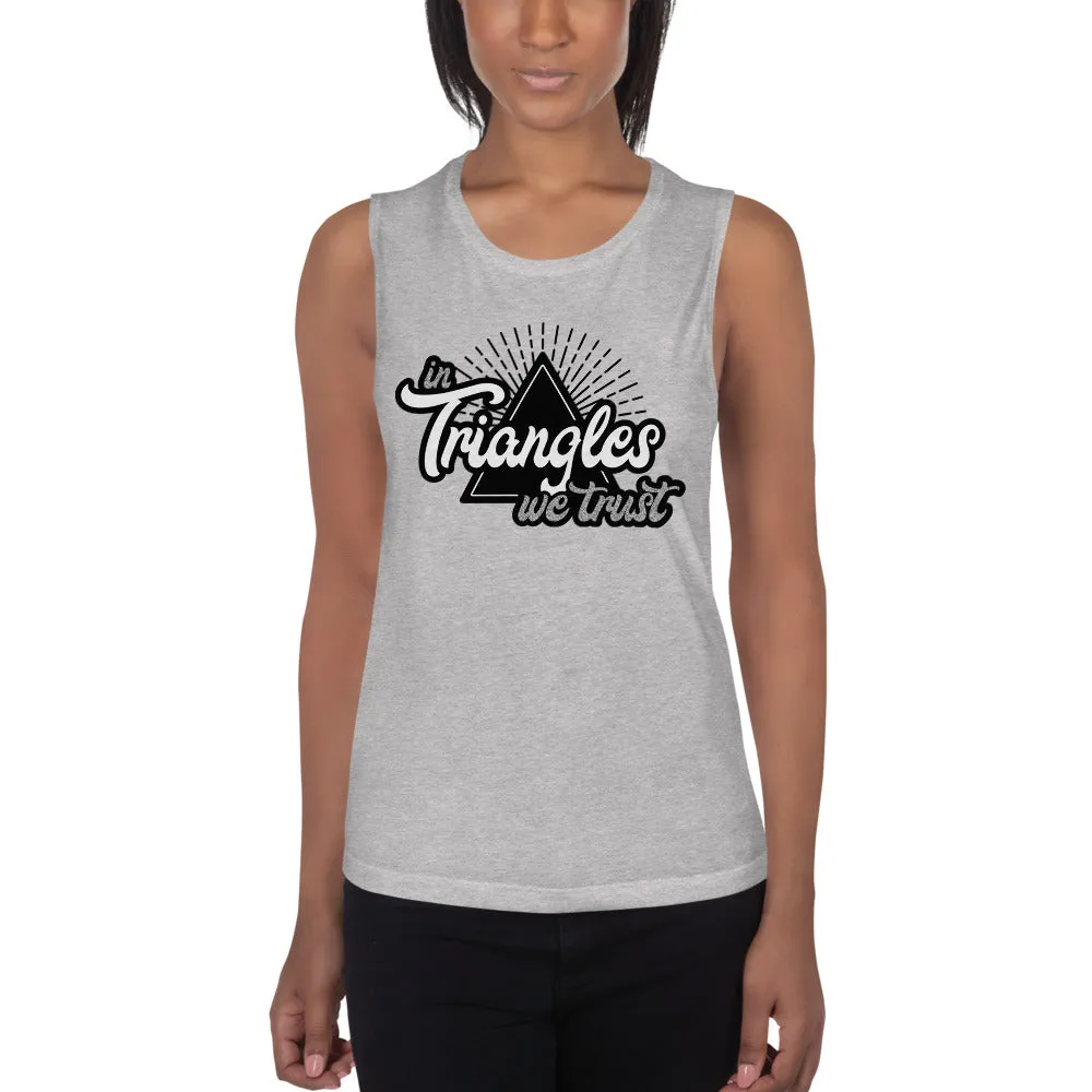In Triangles We Trust Ladies’ Muscle Tank