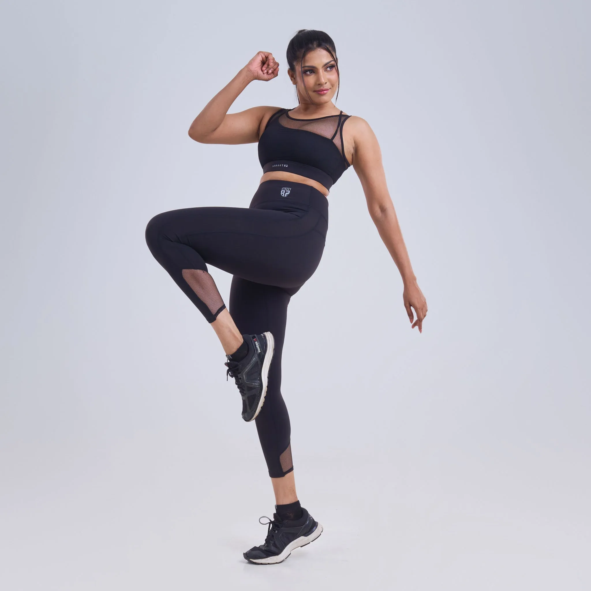 Ladies Yoga Sports Pant with Mesh style