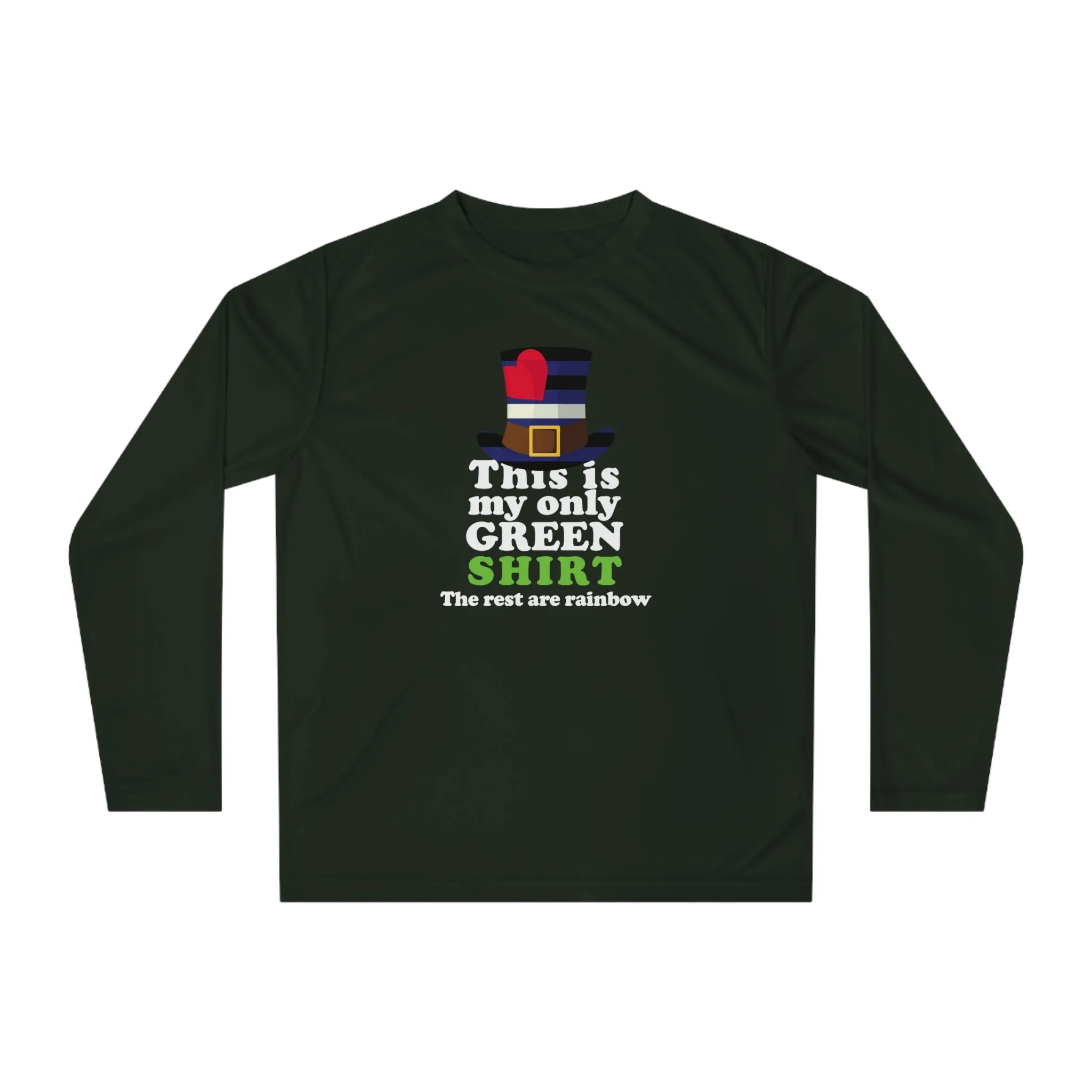 Leather Flag Unisex Performance Long Sleeve Shirt - My Only Green Shirt