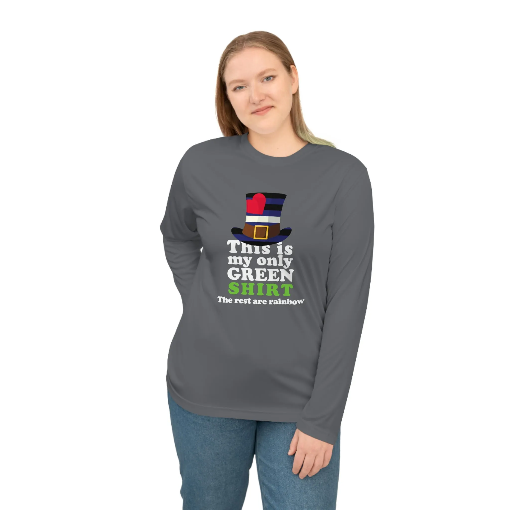 Leather Flag Unisex Performance Long Sleeve Shirt - My Only Green Shirt