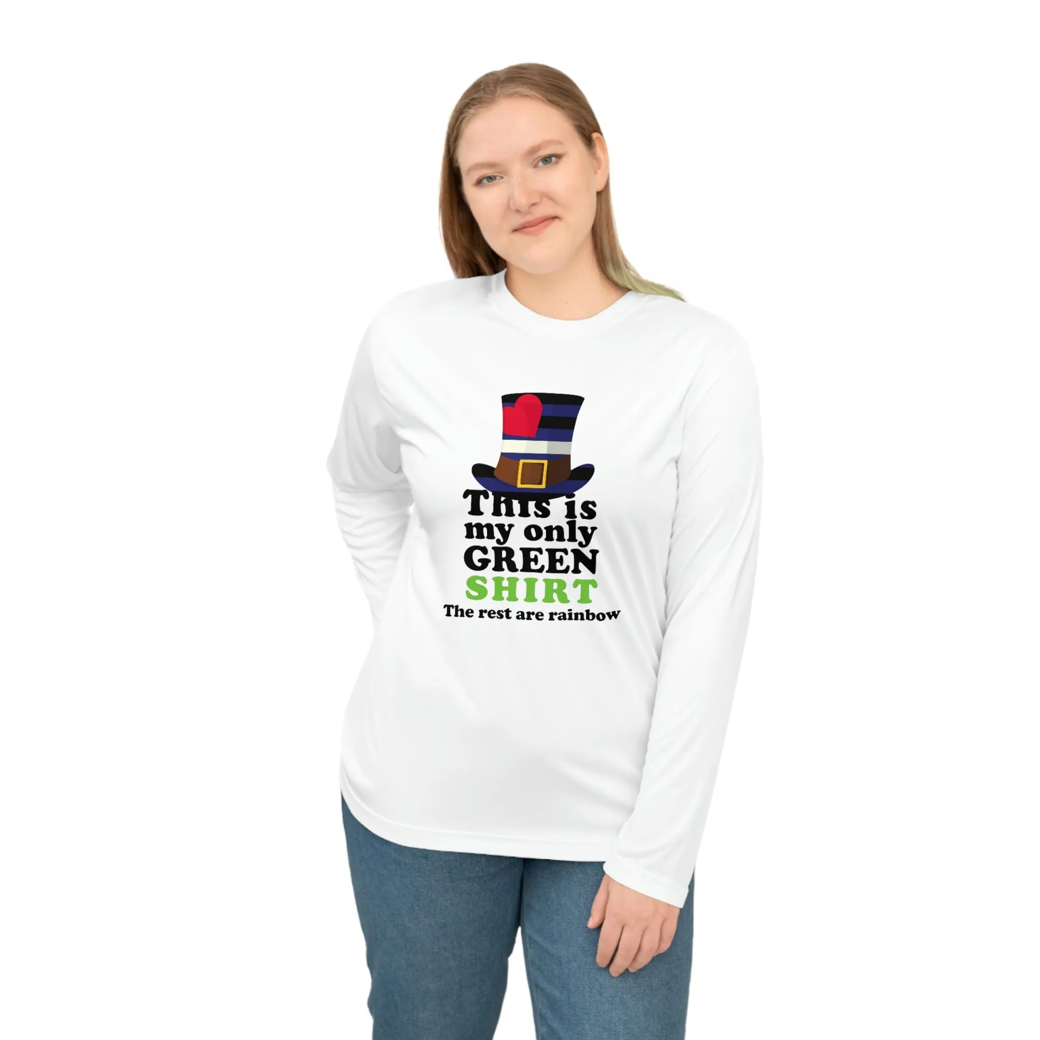 Leather Flag Unisex Performance Long Sleeve Shirt - My Only Green Shirt