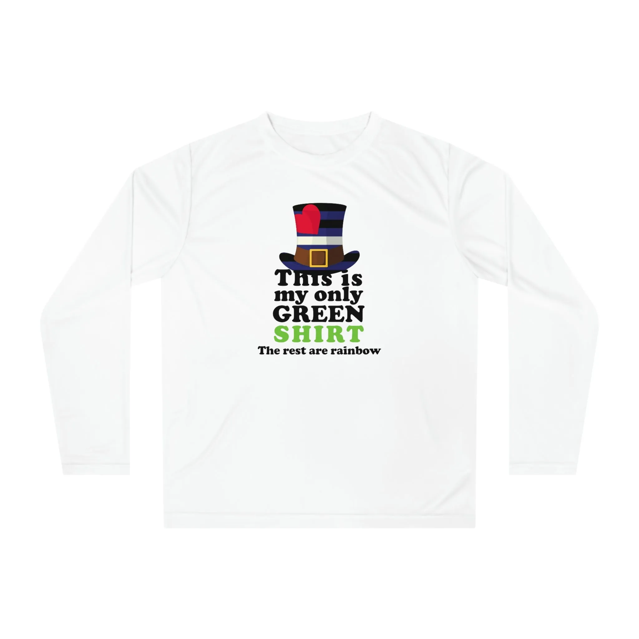 Leather Flag Unisex Performance Long Sleeve Shirt - My Only Green Shirt