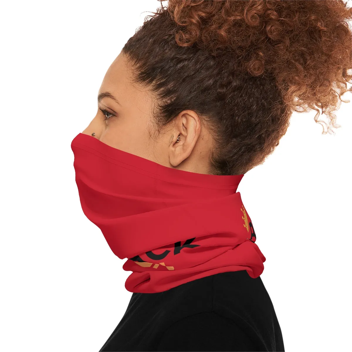 Lightweight Neck Gaiter - Black Queen (Red)