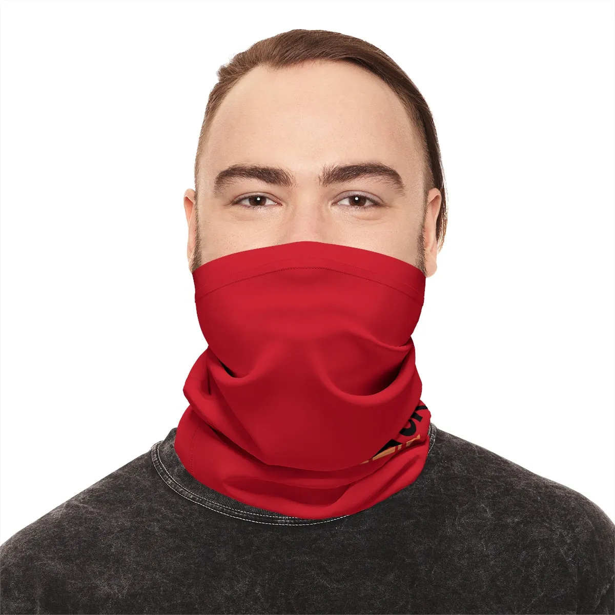 Lightweight Neck Gaiter - Black Queen (Red)