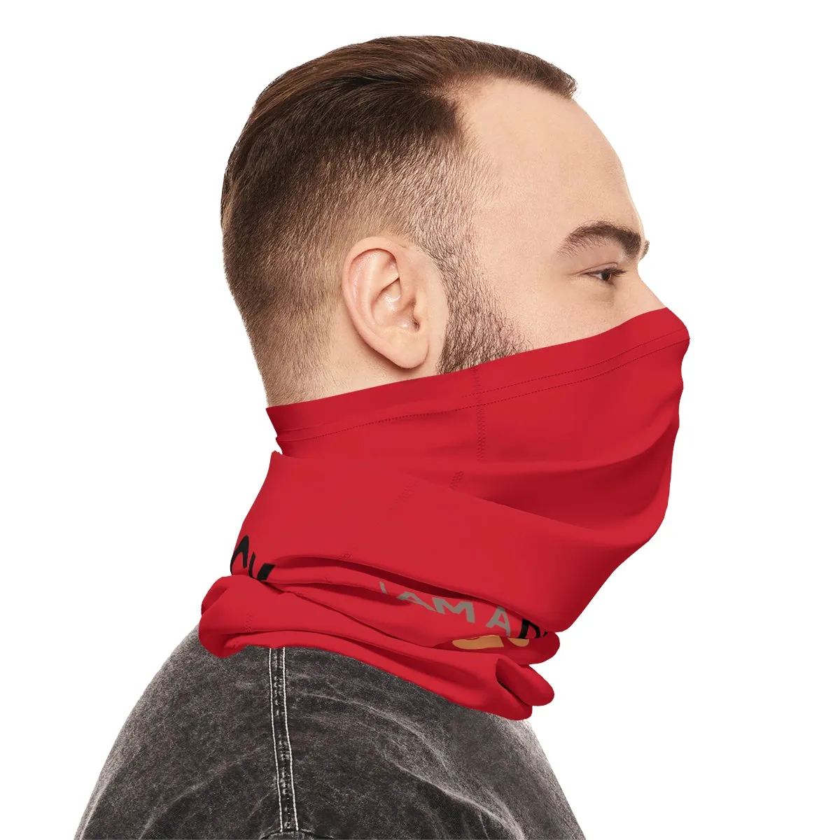 Lightweight Neck Gaiter - Black Queen (Red)