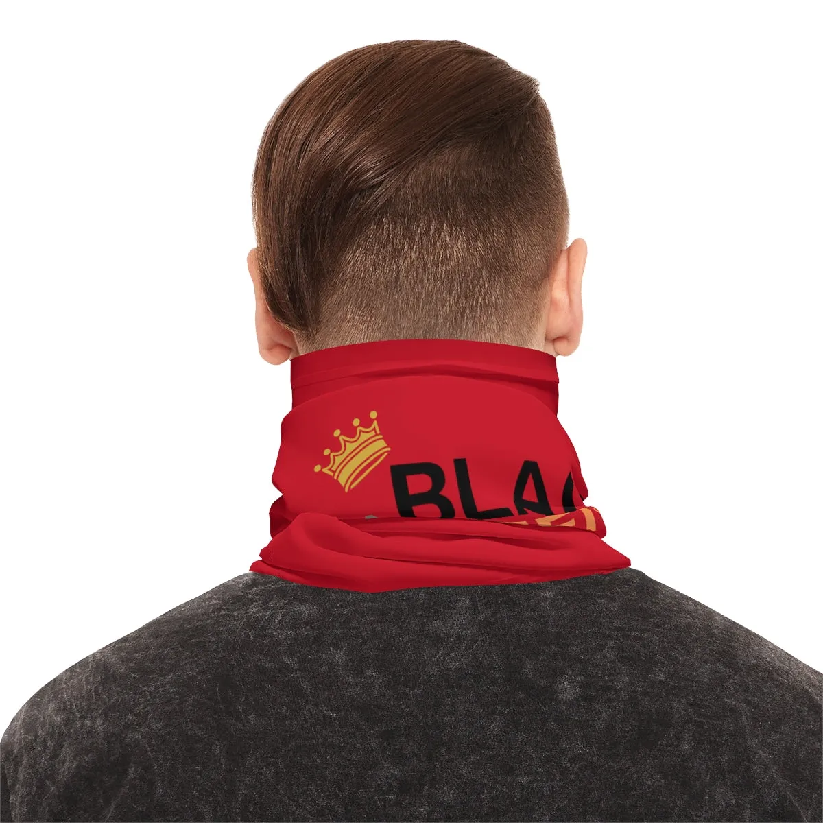 Lightweight Neck Gaiter - Black Queen (Red)