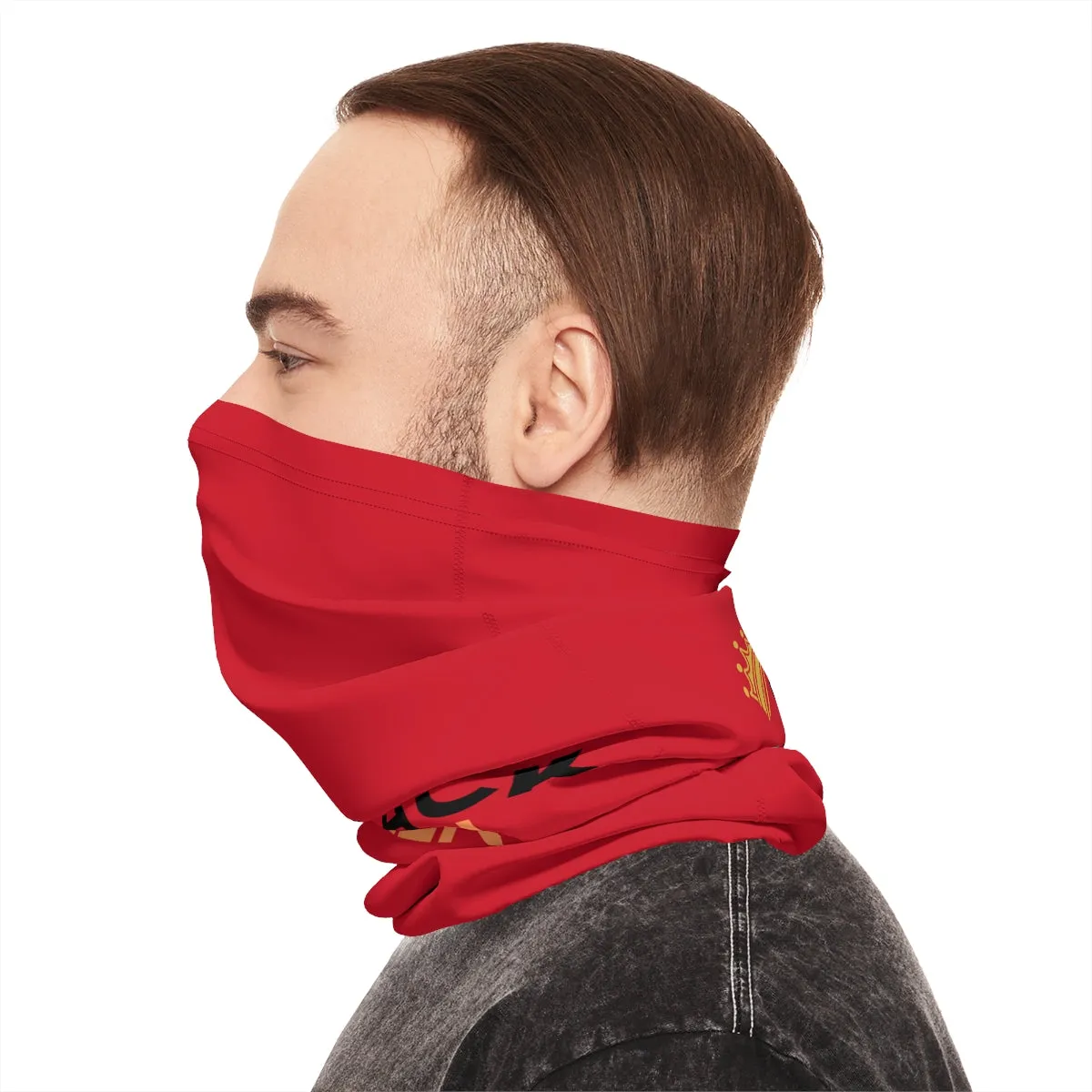 Lightweight Neck Gaiter - Black Queen (Red)