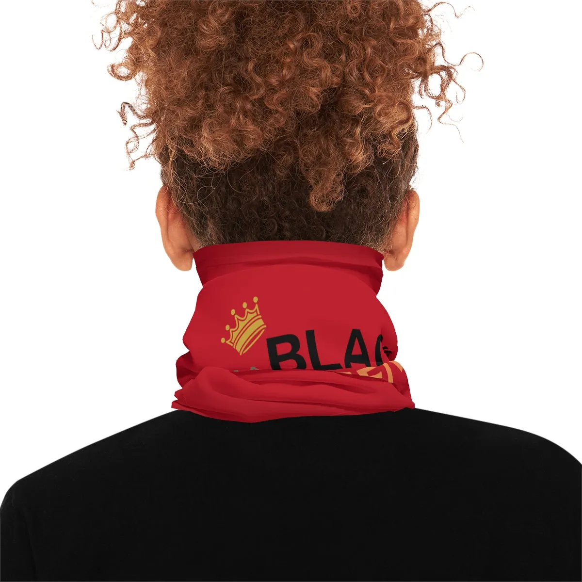 Lightweight Neck Gaiter - Black Queen (Red)