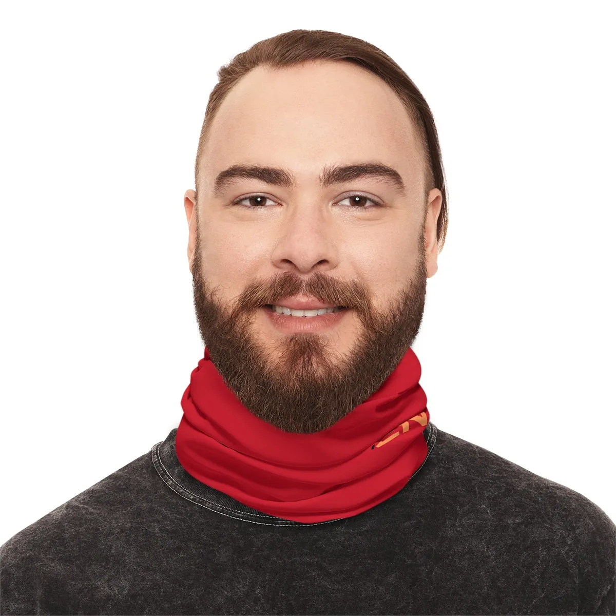 Lightweight Neck Gaiter - Black Queen (Red)