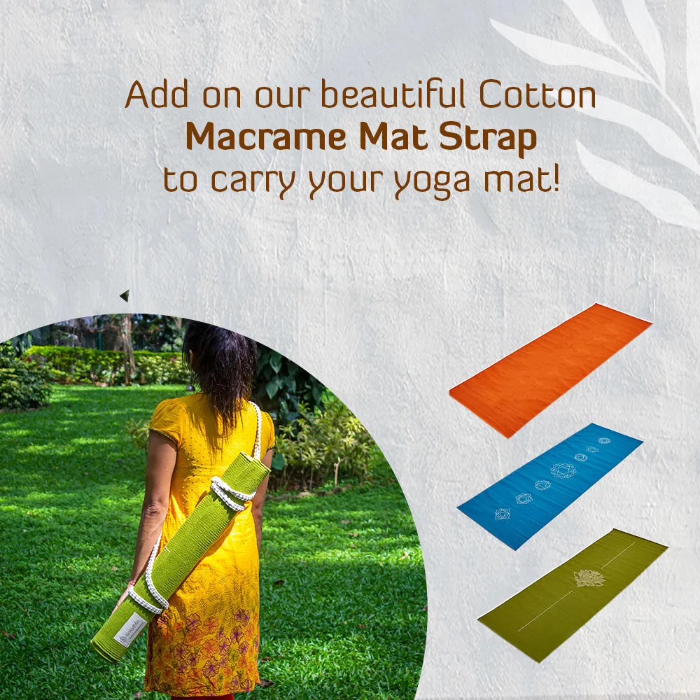 Macarame Yoga Mat Strap - Brown
