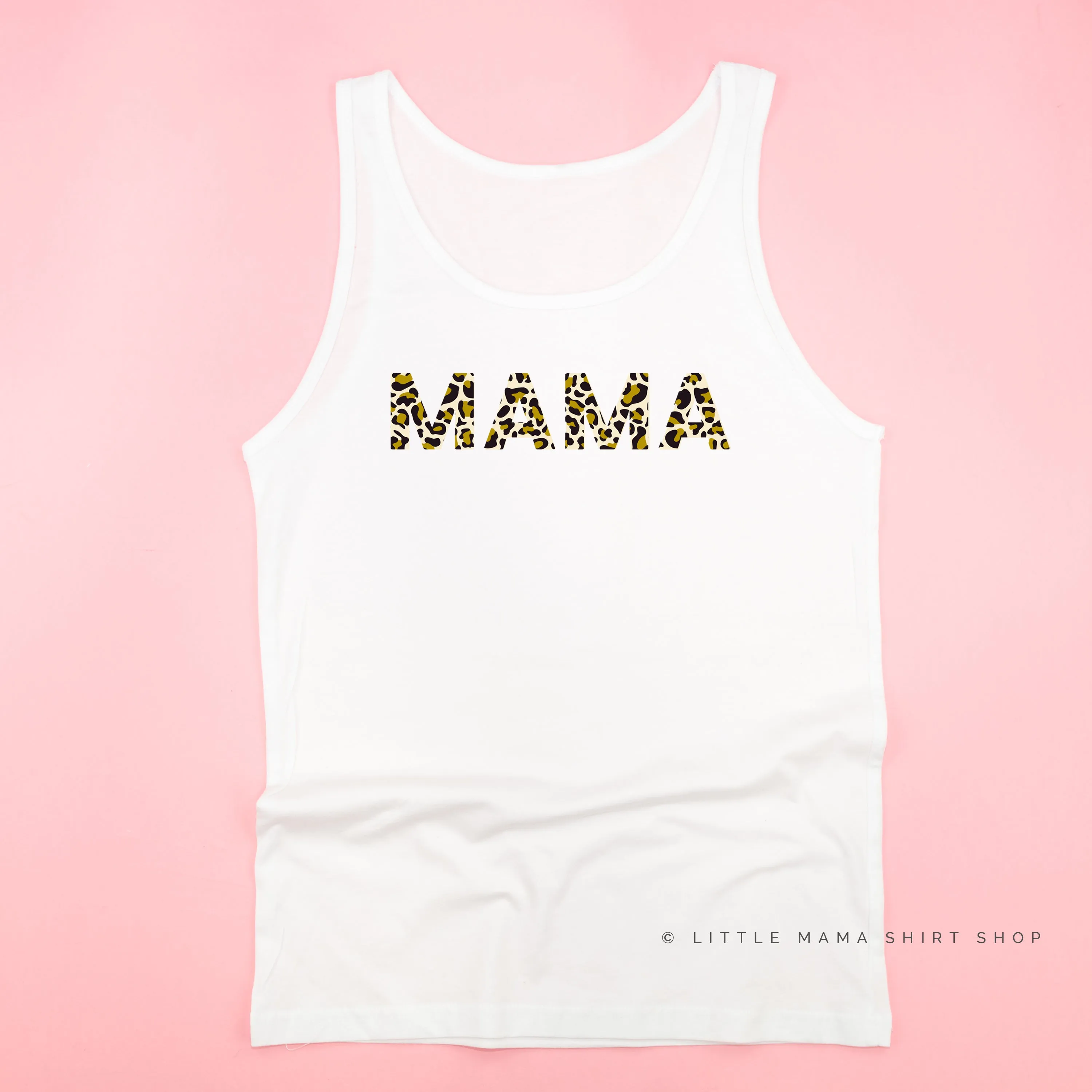 Mama - Leopard Design - Unisex Jersey Tank