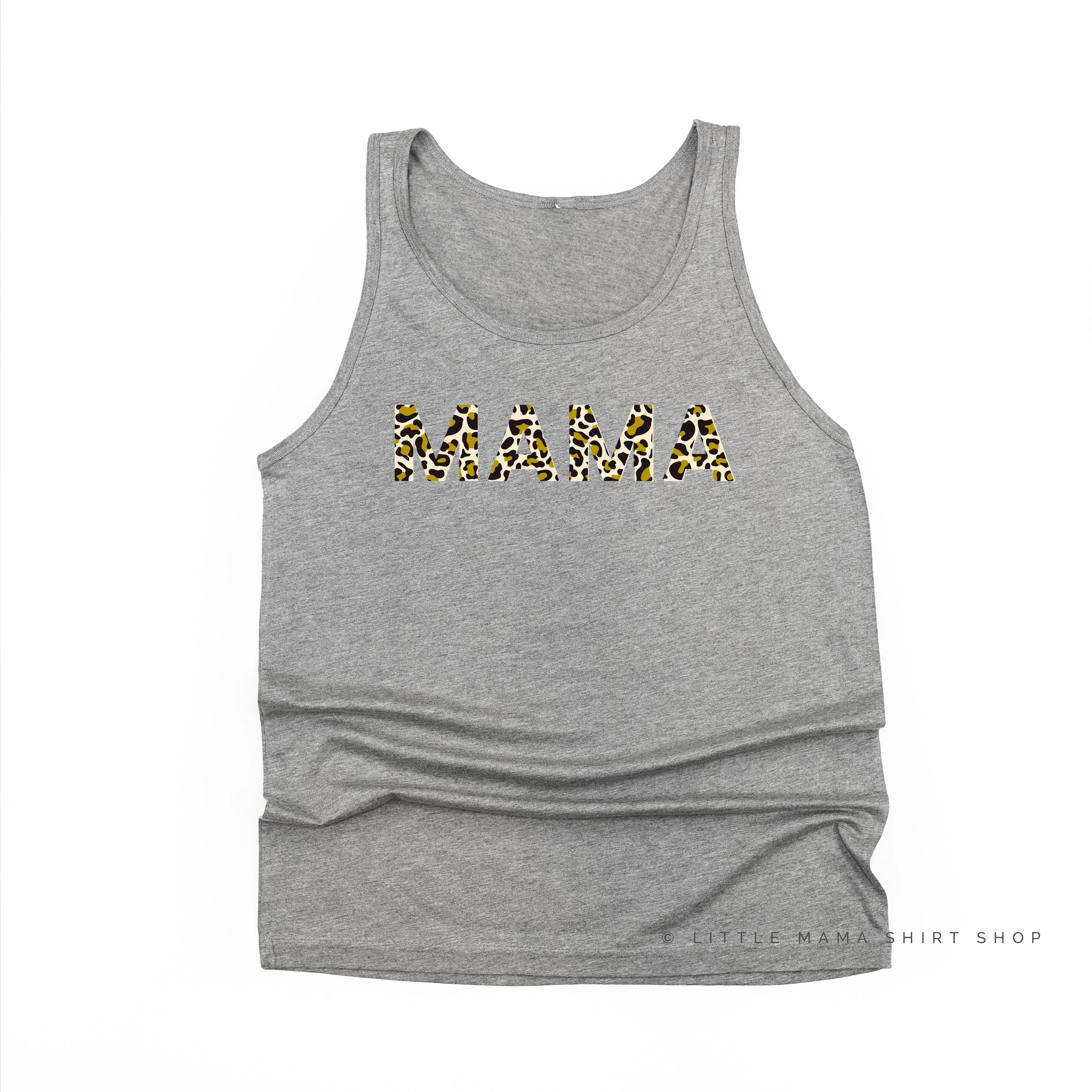 Mama - Leopard Design - Unisex Jersey Tank
