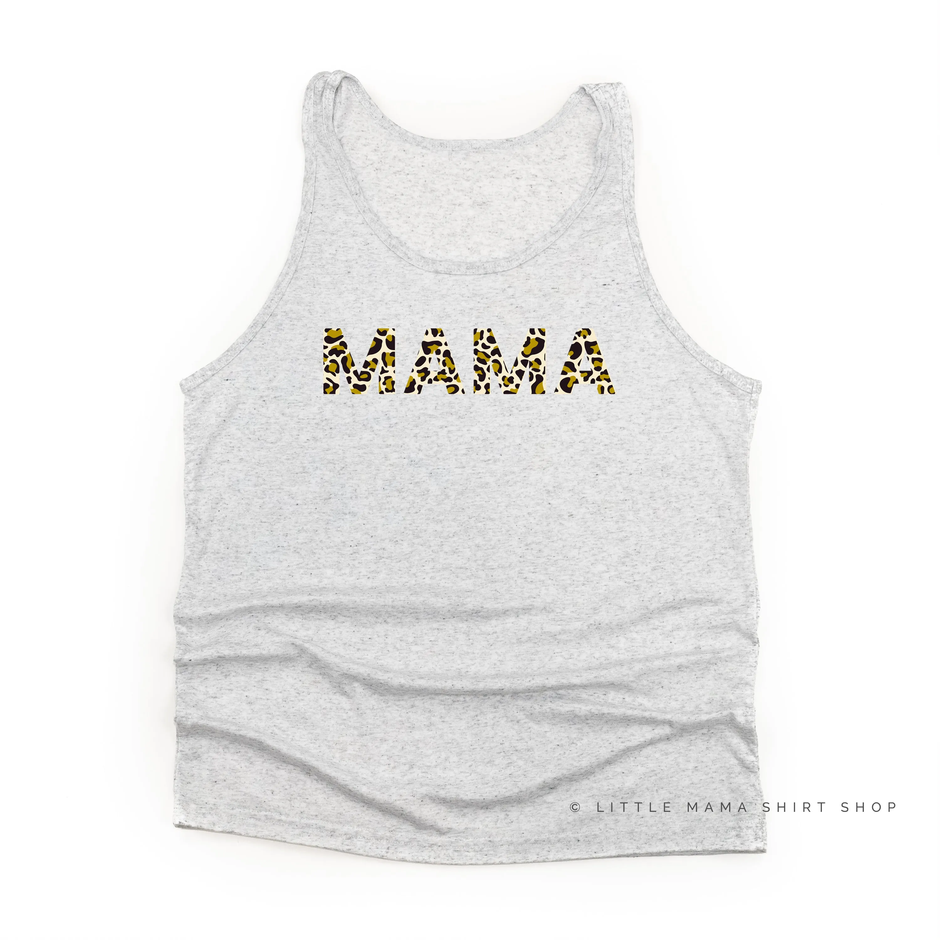 Mama - Leopard Design - Unisex Jersey Tank