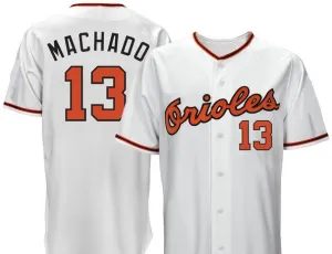 Manny Machado 1966 Throwback Style Baltimore Orioles Jersey