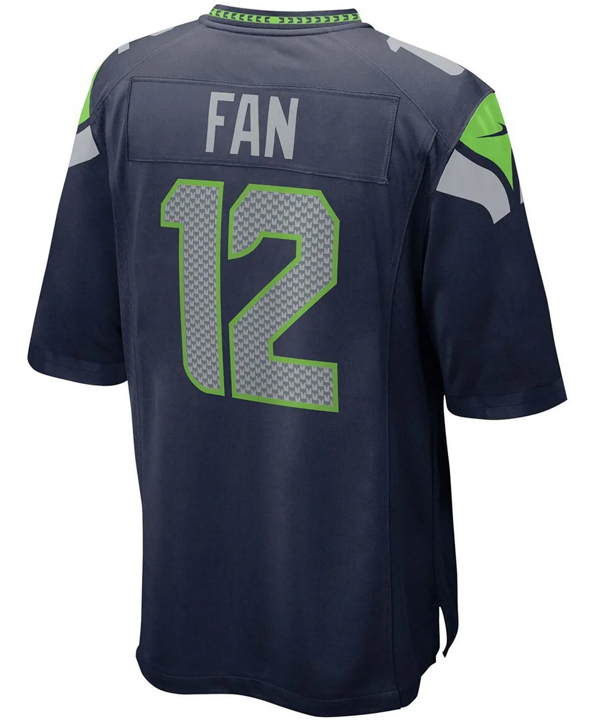 Men's 12th Football Team fan college navy seattle seahawks game team jersey Nike blue
