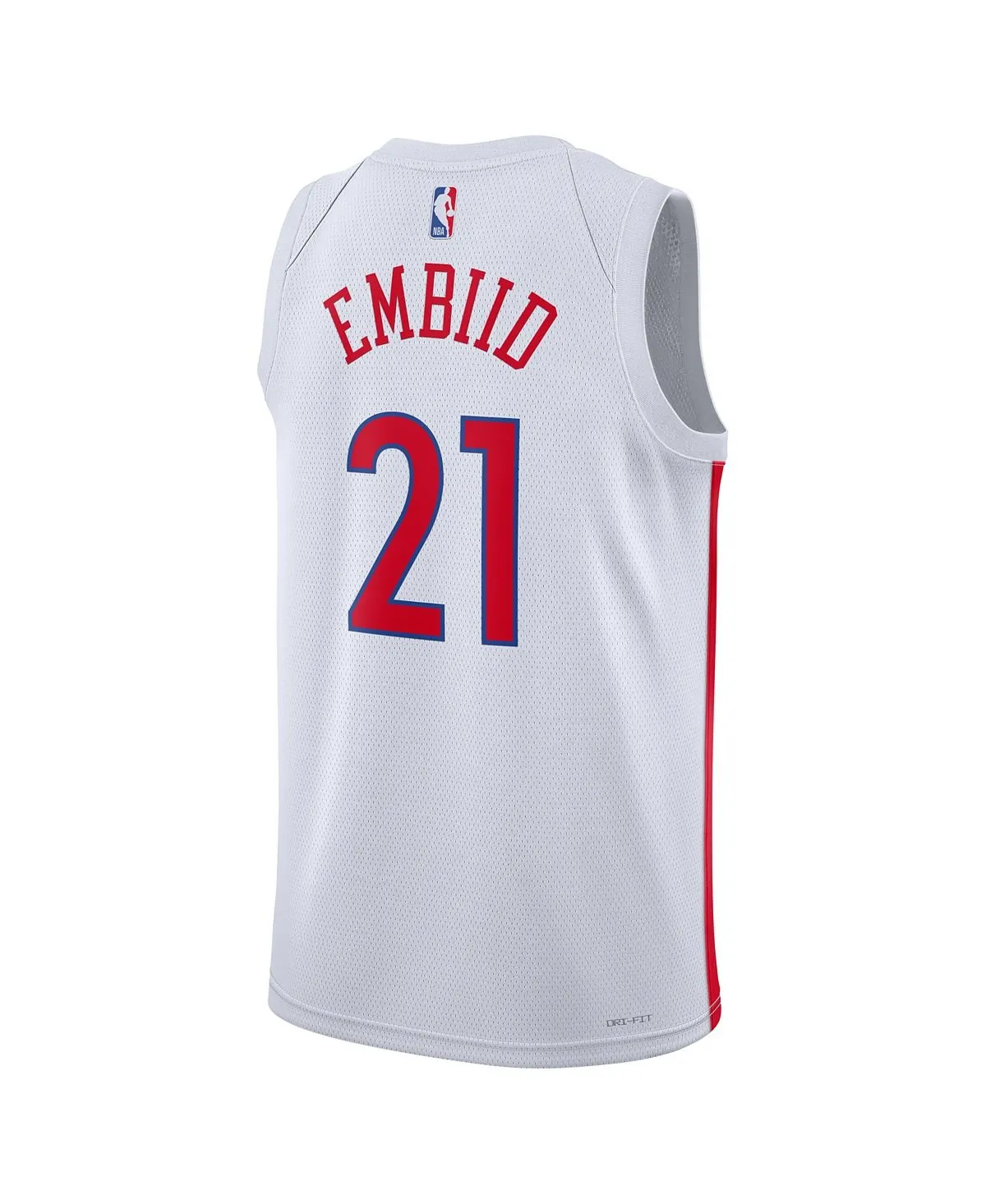 Men's and women's joel embiid white philadelphia 76ers 2022/23 city edition swingman jersey Nike, white